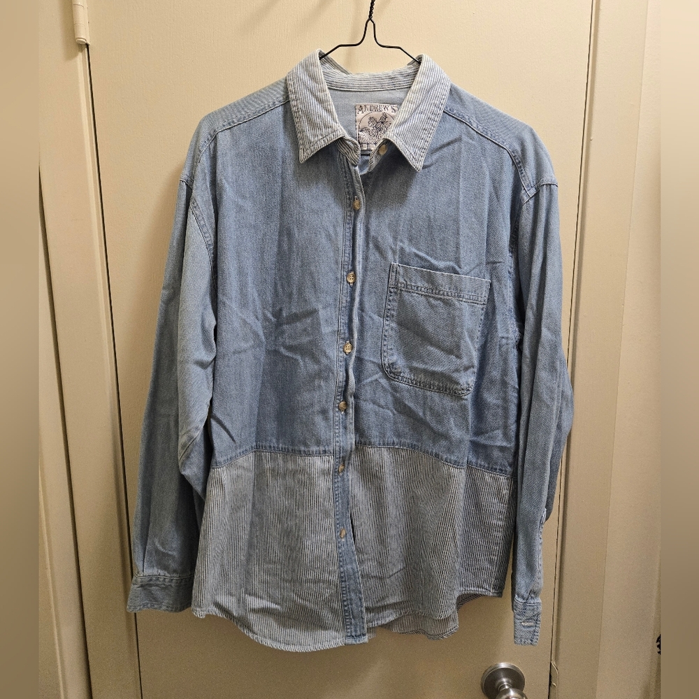 Vintage 90s Andrews Blues Denim Shirt
